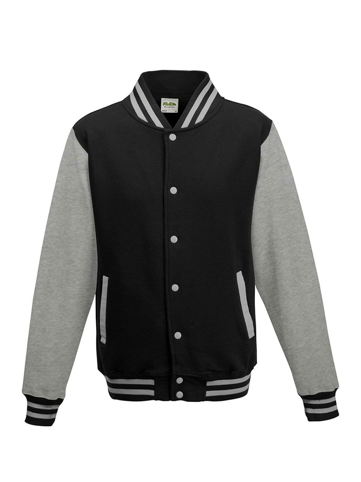 jet black-heather grey